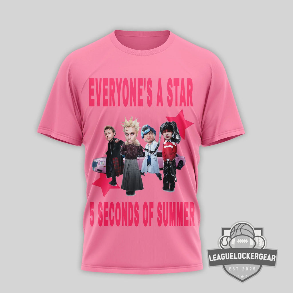 5 Seconds of Summer Everyone's A Star World Tour T-Shirt - LeagueLockerGear