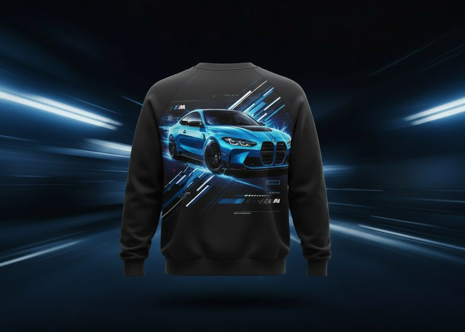 BMW "Ultimate Driving Machine" 3D Performance Crewneck Sweatshirt - LeagueLockerGear