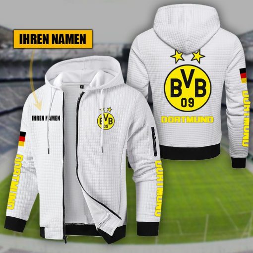 Personalized Borussia Dortmund Full-Zip Hoodie - Your Name on the Yellow Wall! - LeagueLockerGear