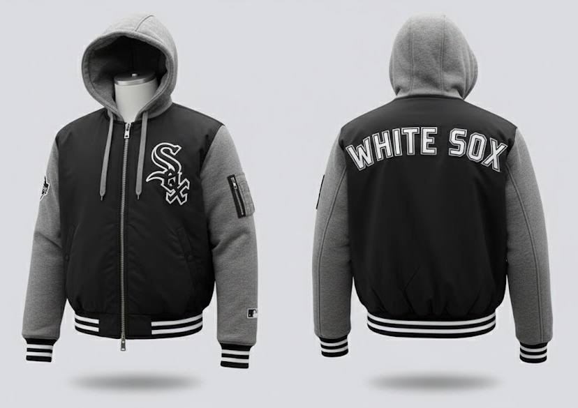 Chicago White Sox Bomber Hoodie Jacket - Southside Pride Outerwear - LeagueLockerGear