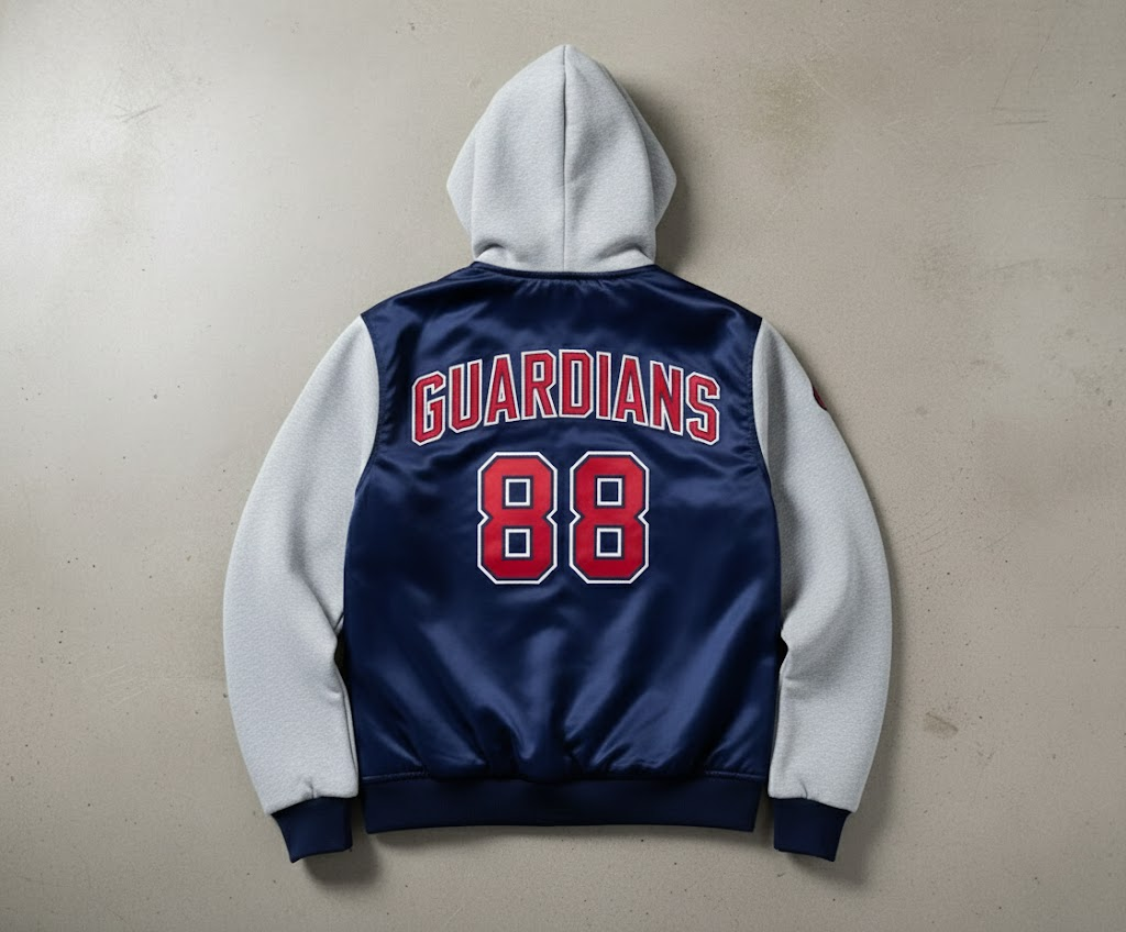 Cleveland Guardians Bomber Hoodie Jacket - The Land Baseball Gift - LeagueLockerGear
