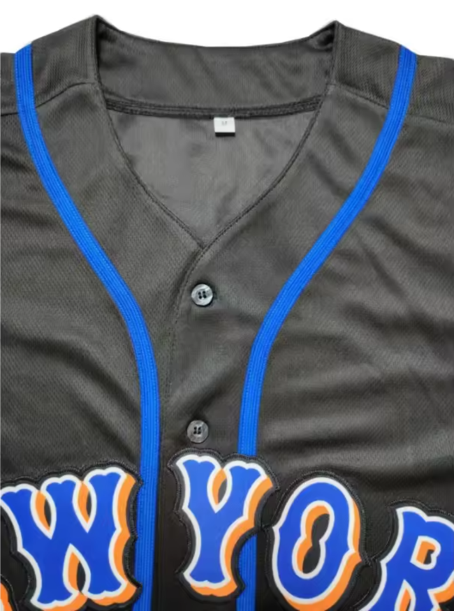 Customized New York Baseball Jersey Black - Mets Style Name Number - LeagueLockerGear
