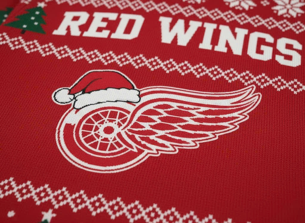 Detroit Red Wings NHL Ugly Christmas Sweater – Red & White Tradition Holiday Knit - LeagueLockerGear
