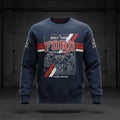 Ford "Built Tough" Heritage 3D Blueprint Crewneck Sweatshirt - LeagueLockerGear