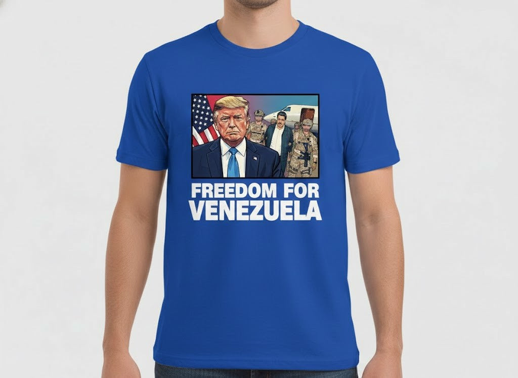 Freedom For Venezuela T-Shirt - Trump 2026 Operation Absolute Resolve Tee - LeagueLockerGear