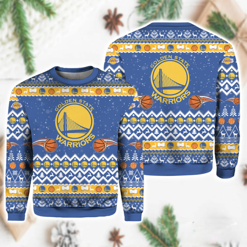 Golden State Warriors Christmas Ugly Sweater - Bay Area Tradition Edition - LeagueLockerGear