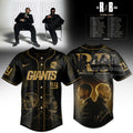NY Giants Usher Chris Brown The R&B Tour Signed Baseball Jersey - LeagueLockerGear