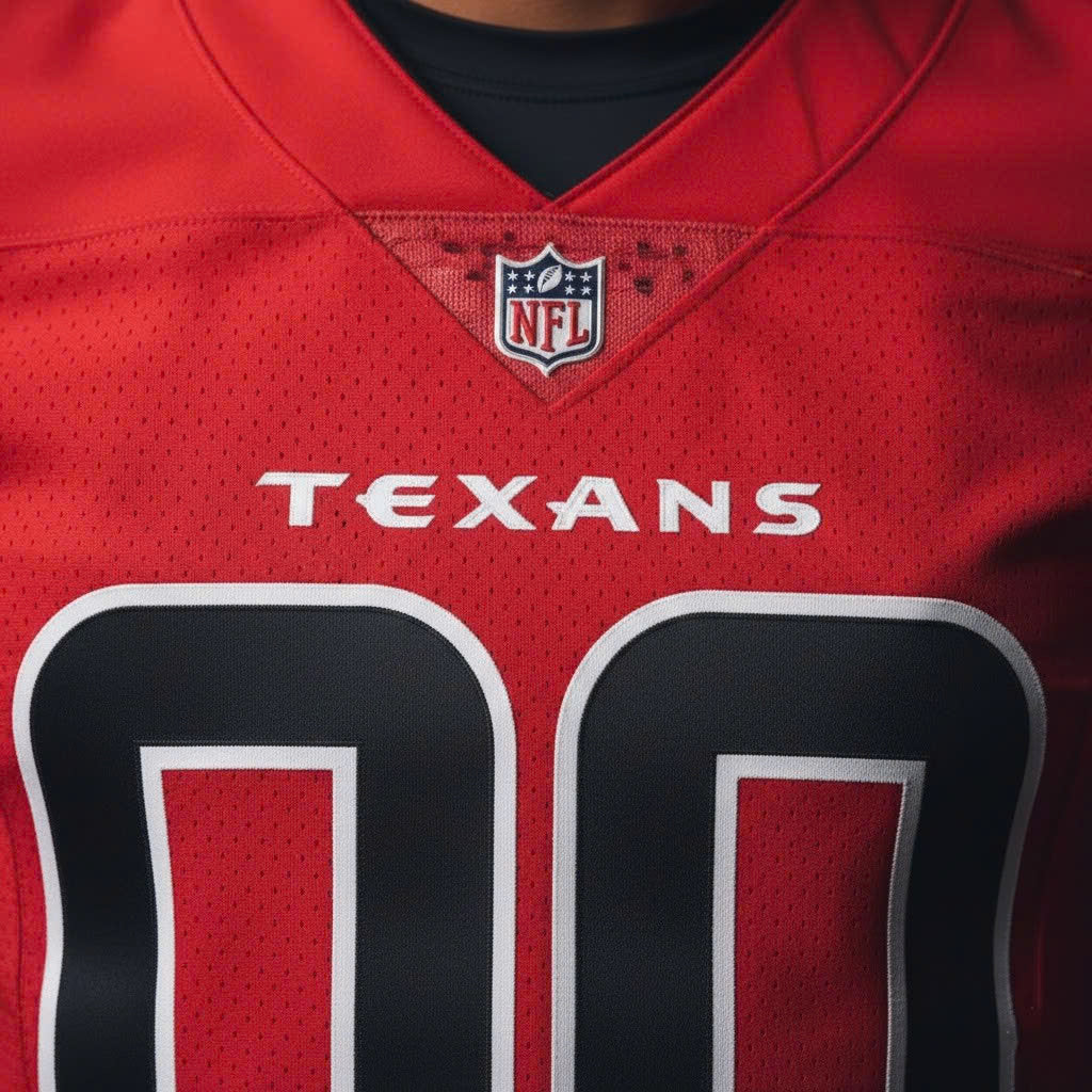 Official Houston Texans Battle Red Football Jersey – Ultimate NFL Fan Apparel - LeagueLockerGear