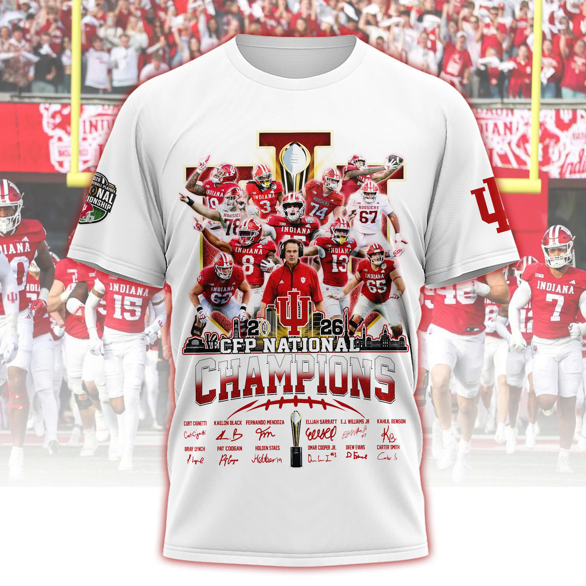 Indiana Hoosiers Football 2026 National Champions T-Shirt - LeagueLockerGear