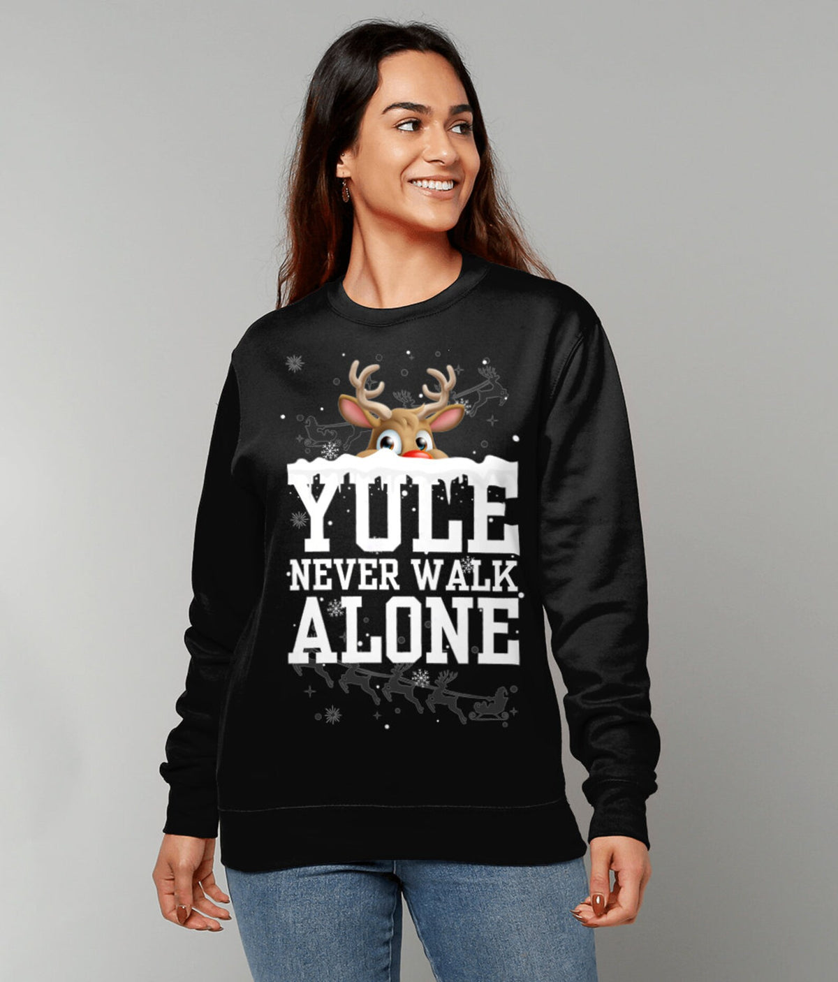 Liverpool FC Christmas Sweatshirt - Yule Never Walk Alone Edition - LeagueLockerGear