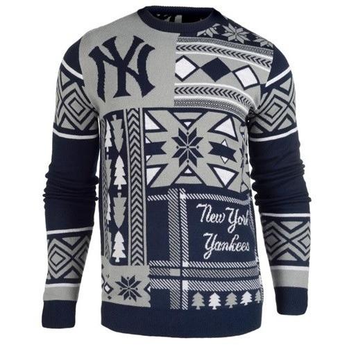 New York Yankees Ugly Christmas Sweater - Pinstripes & Holiday Cheer! - LeagueLockerGear