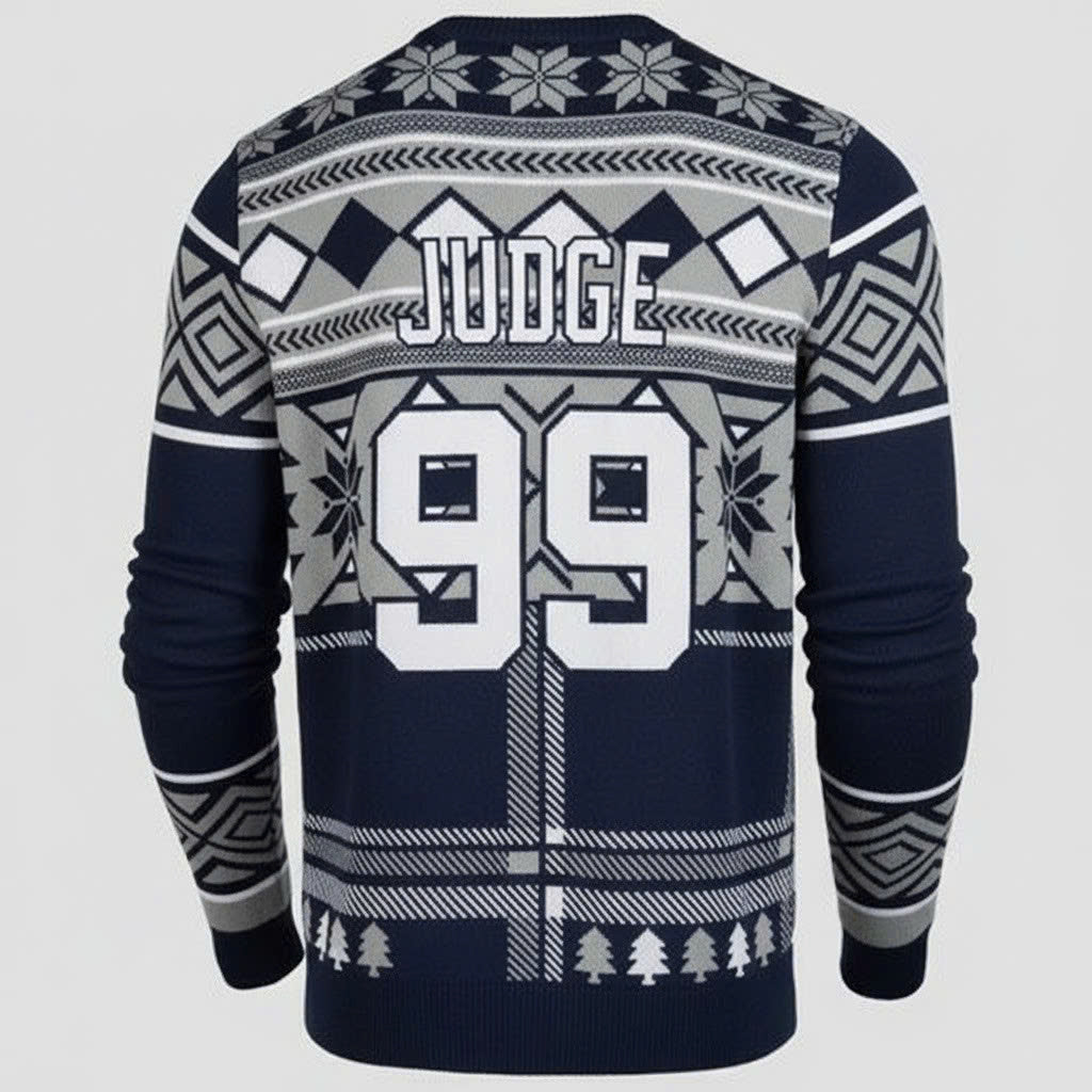 New York Yankees Ugly Christmas Sweater - Pinstripes & Holiday Cheer! - LeagueLockerGear
