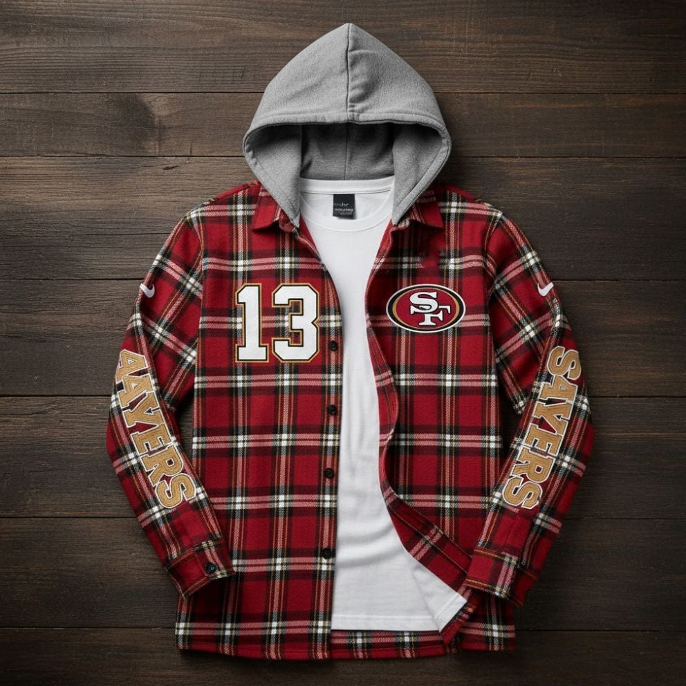 NFL Plaid Hooded Flannel – Official Team Button-Down Shirt for 2025 Fans - LeagueLockerGear