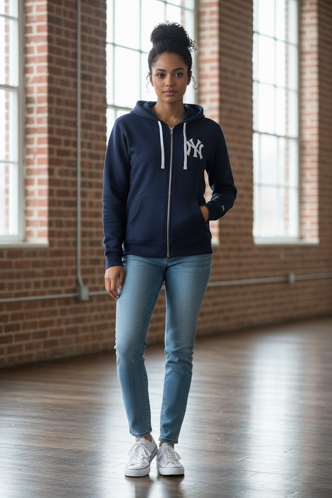 New York Yankees Full Zip Hoodie - An Emblem of Championship and New York Style - LeagueLockerGear