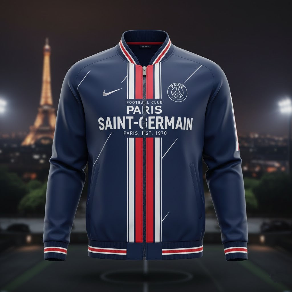 PSG Varsity Track Jacket – The Ultimate Fusion of Parisian Elegance and Streetwear Dominance - LeagueLockerGear