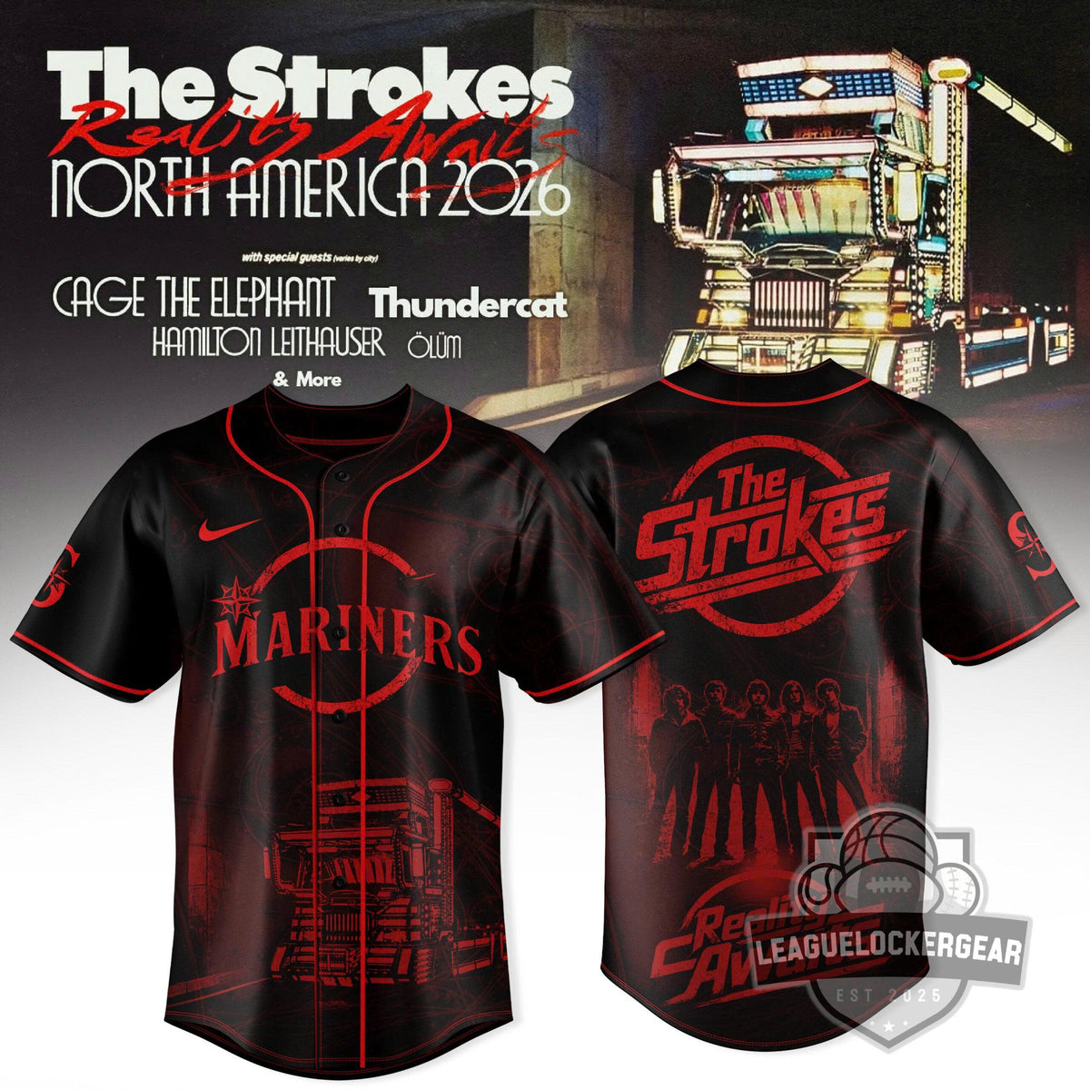 Seattle Mariners REALITY AWAITS TOUR 2026 Edition Jersey - LeagueLockerGear
