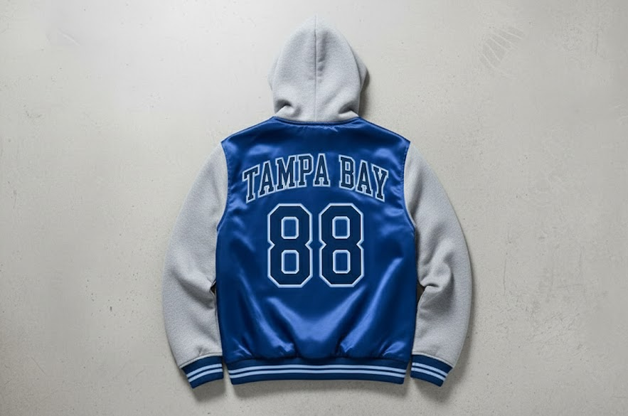 Tampa Bay Rays Bomber Hoodie Jacket - MLB Team Spirit Outerwear - LeagueLockerGear