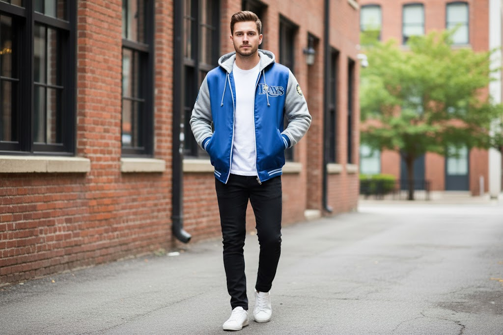 Tampa Bay Rays Bomber Hoodie Jacket - MLB Team Spirit Outerwear - LeagueLockerGear