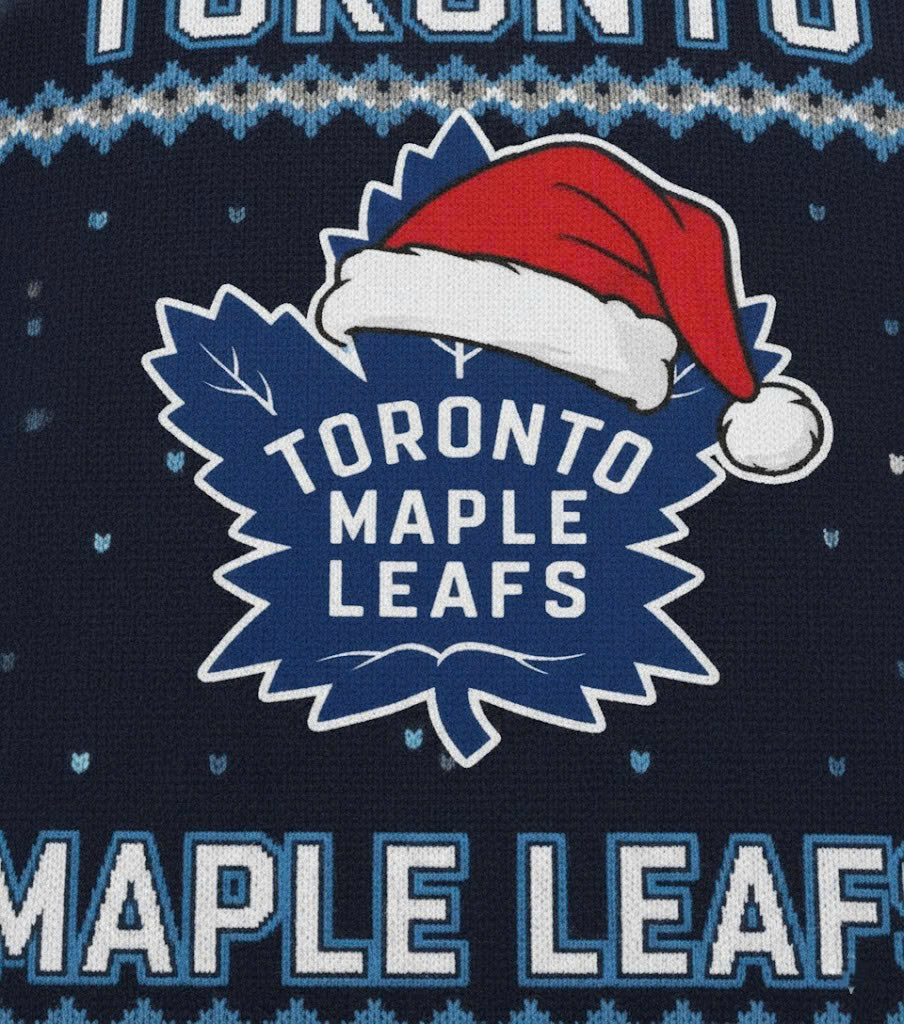 Toronto Maple Leafs NHL Ugly Christmas Sweater – Blue & White "Leafs Nation" Holiday Knit - LeagueLockerGear