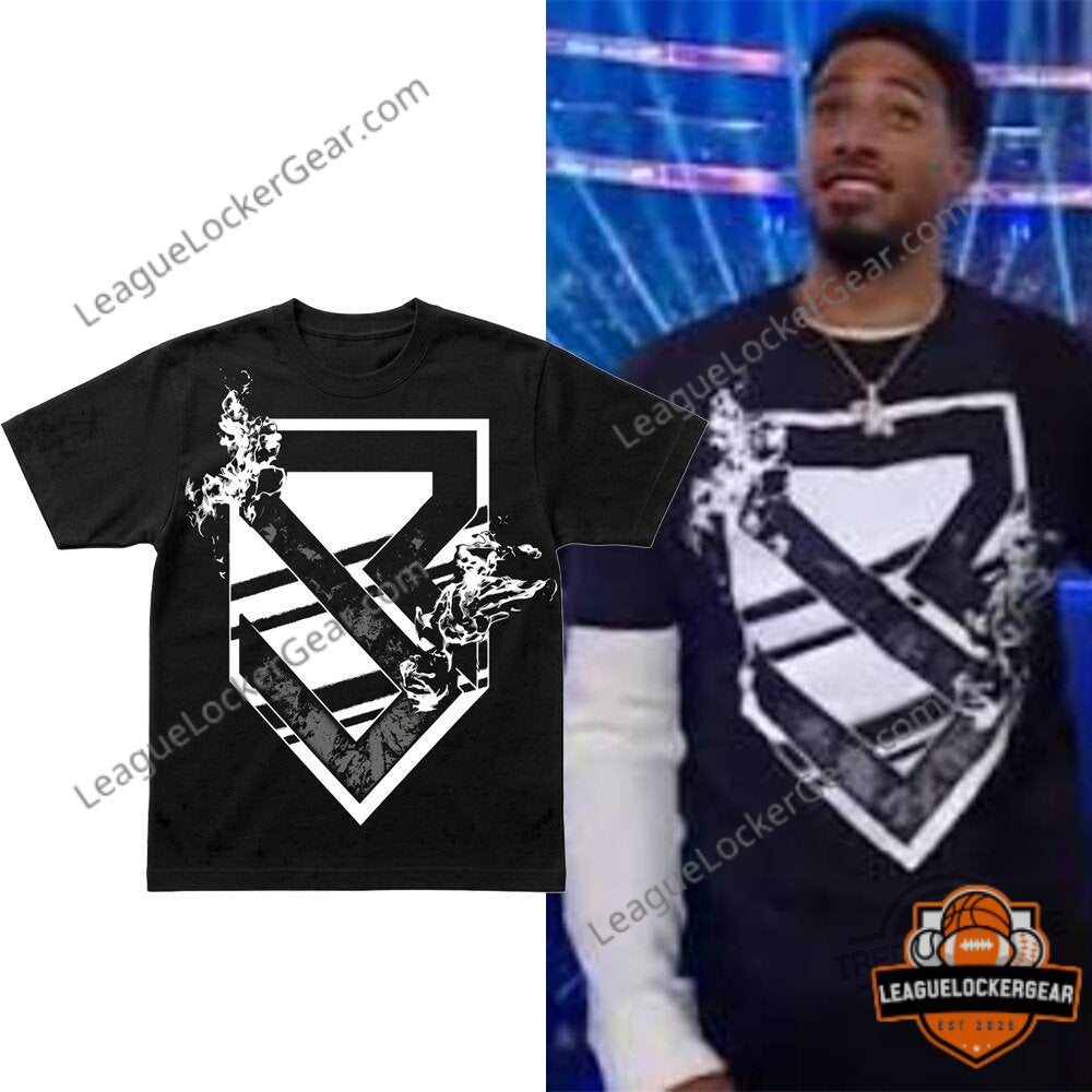 Tyrese Haliburton Seth Rollins Flames Shirt 2026 - LeagueLockerGear