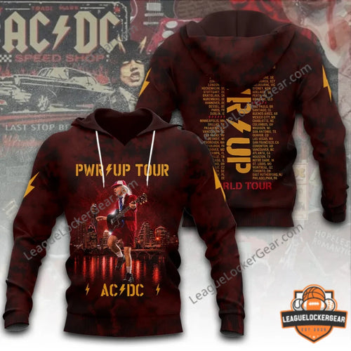 AC/DC PWR UP World Tour 2026 3D T-Shirt - LeagueLockerGear