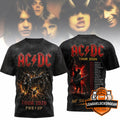 AC/DC Tour 2026 PWR/UP 3D T-Shirt - LeagueLockerGear