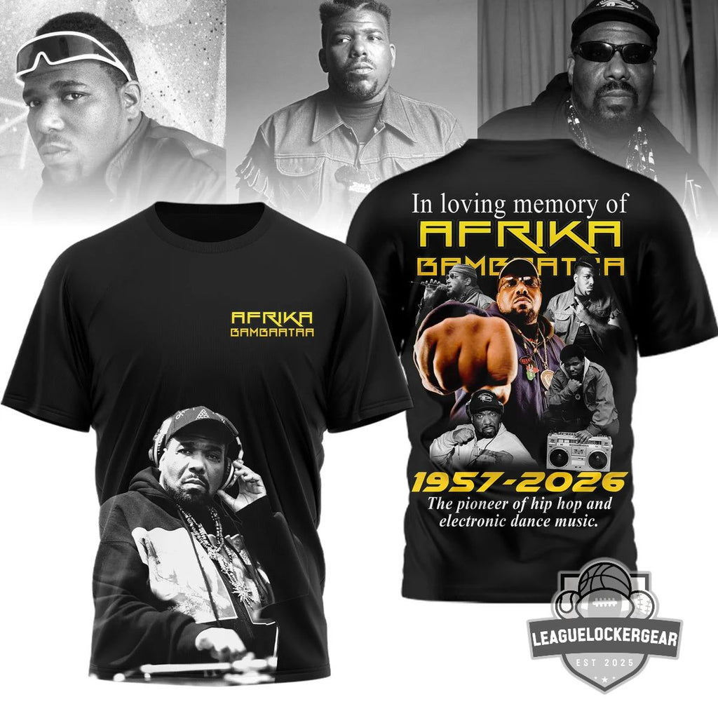 Afrika Bambaataa In Loving Memory 1957-2026 T-Shirt - LeagueLockerGear