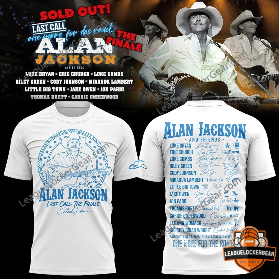 Alan Jackson Last Call The Finale T-Shirt - LeagueLockerGear