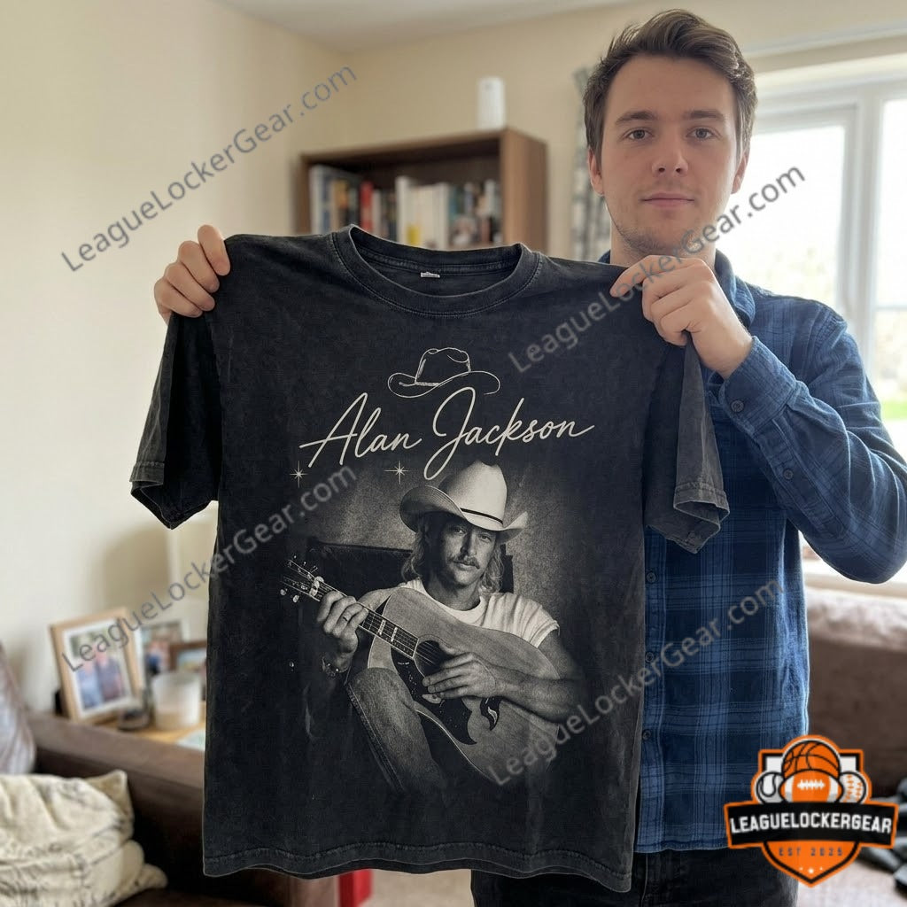 Alan Jackson 2026 Signature 3D T-Shirt - LeagueLockerGear