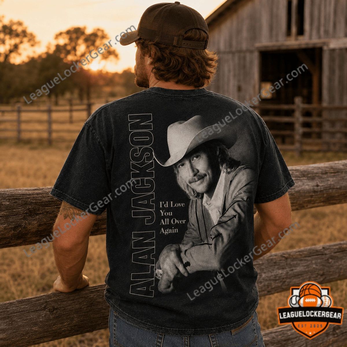 Alan Jackson 2026 Signature 3D T-Shirt - LeagueLockerGear