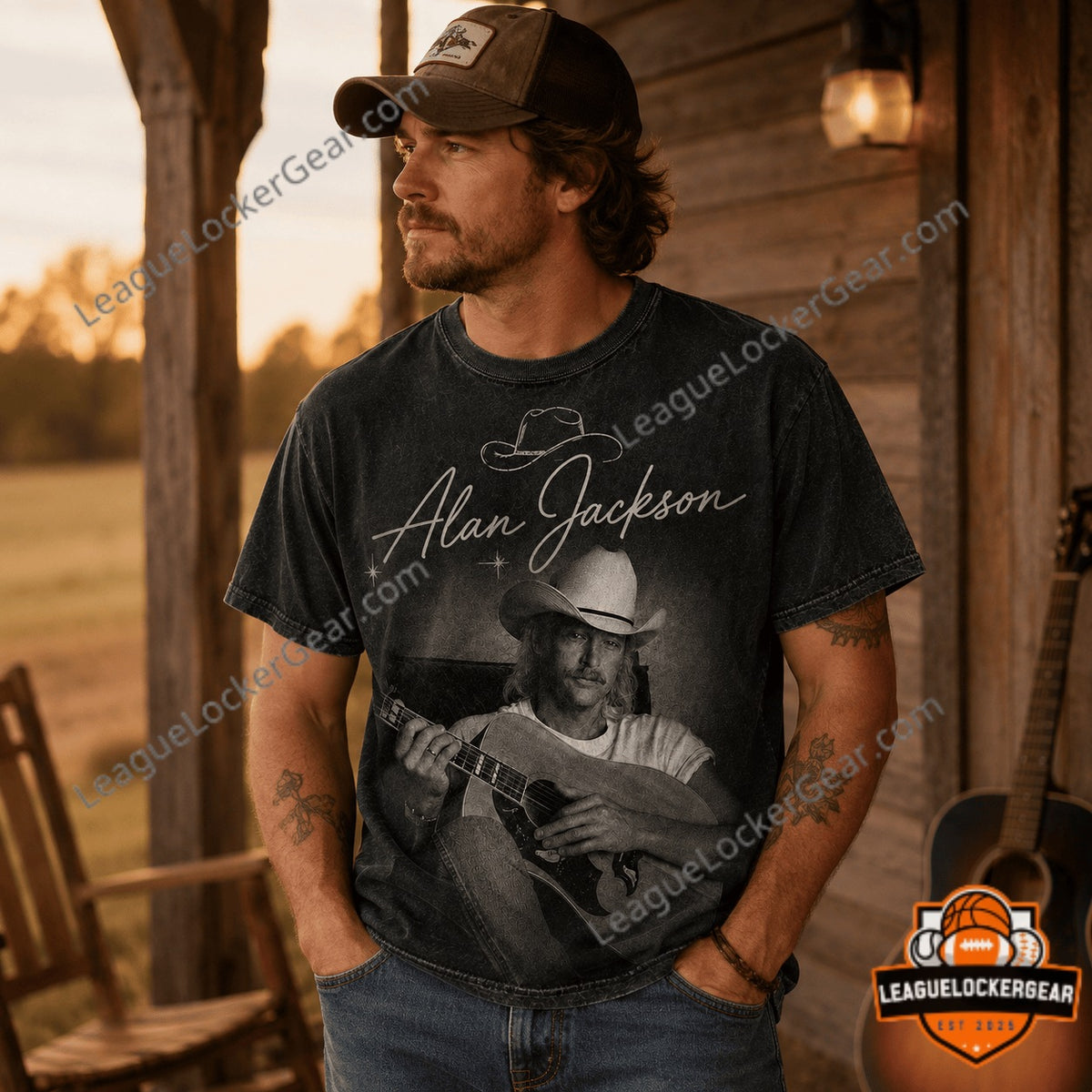Alan Jackson 2026 Signature 3D T-Shirt - LeagueLockerGear