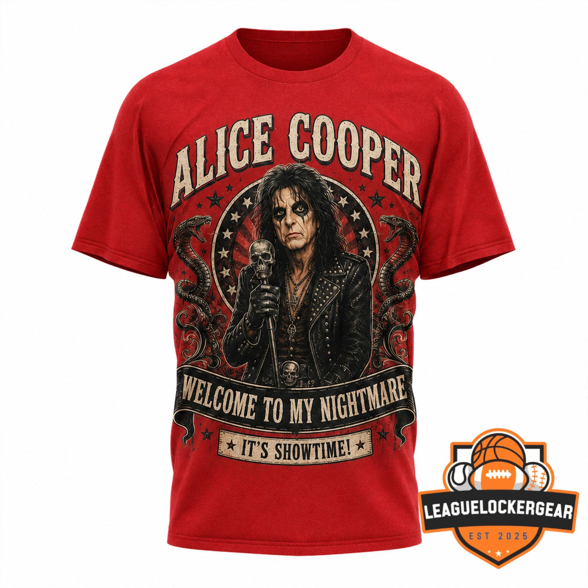 Alice Cooper Welcome To My Nightmare 3D T-Shirt - LeagueLockerGear