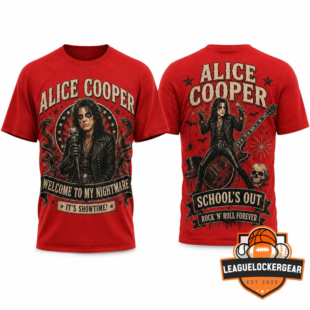 Alice Cooper Welcome To My Nightmare 3D T-Shirt - LeagueLockerGear