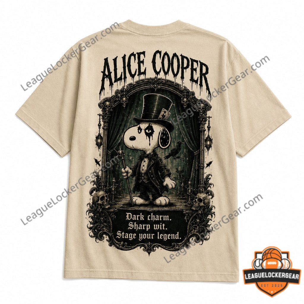 Alice Cooper Snoopy Welcome to My Nightmare T-Shirt - LeagueLockerGear