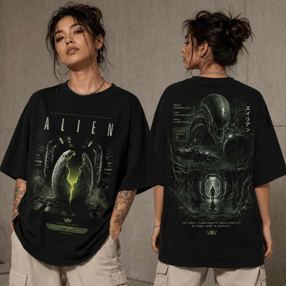 Alien Xenomorph Nostromo Ship T-Shirt - LeagueLockerGear