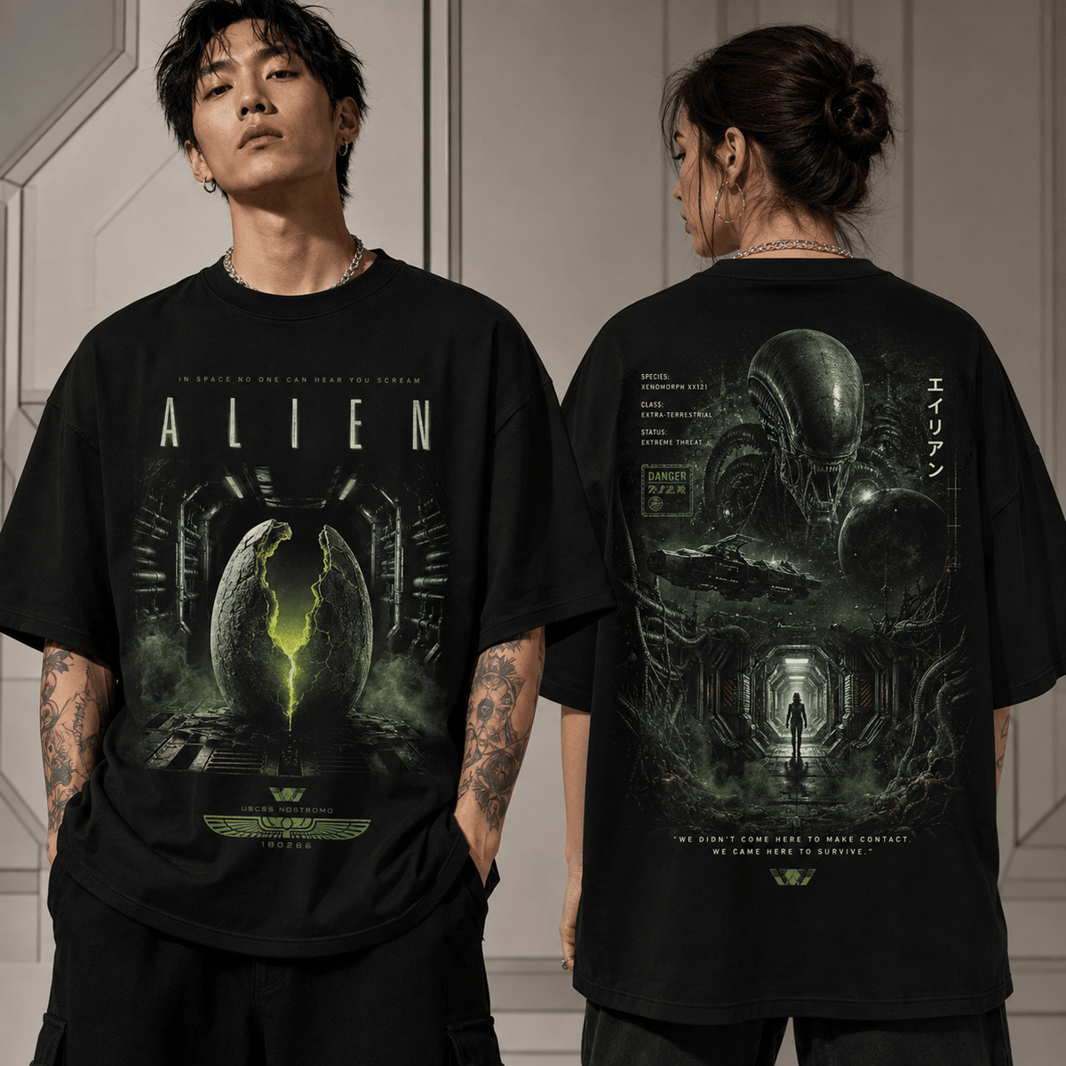 Alien Xenomorph Nostromo Ship T-Shirt - LeagueLockerGear