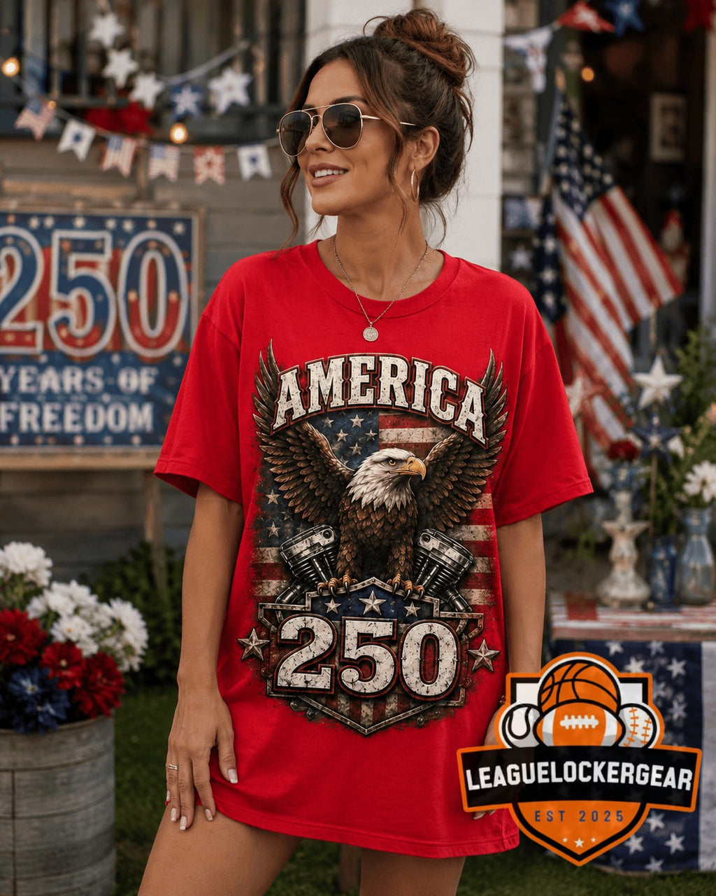 America Harley-Davidson 250 Years of Freedom T-Shirt - LeagueLockerGear