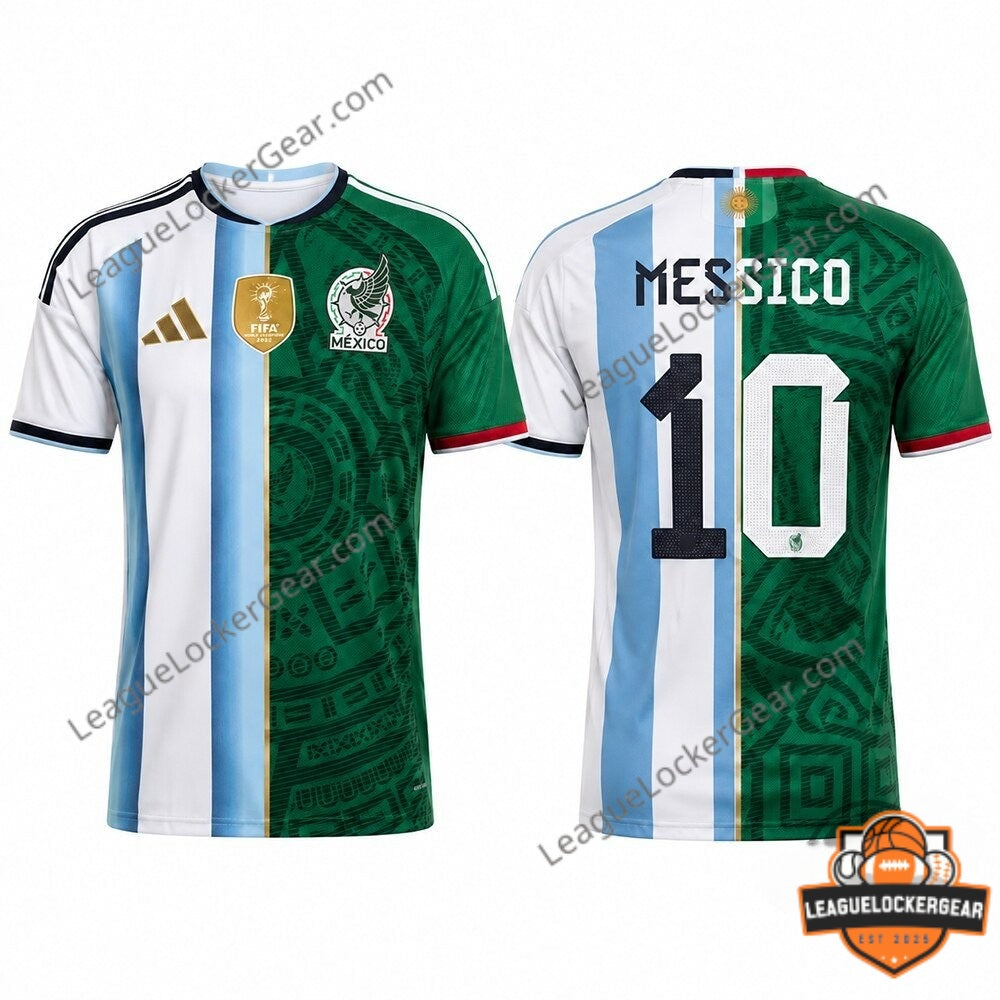 Argentina Mexico Messico Soccer Jersey - LeagueLockerGear