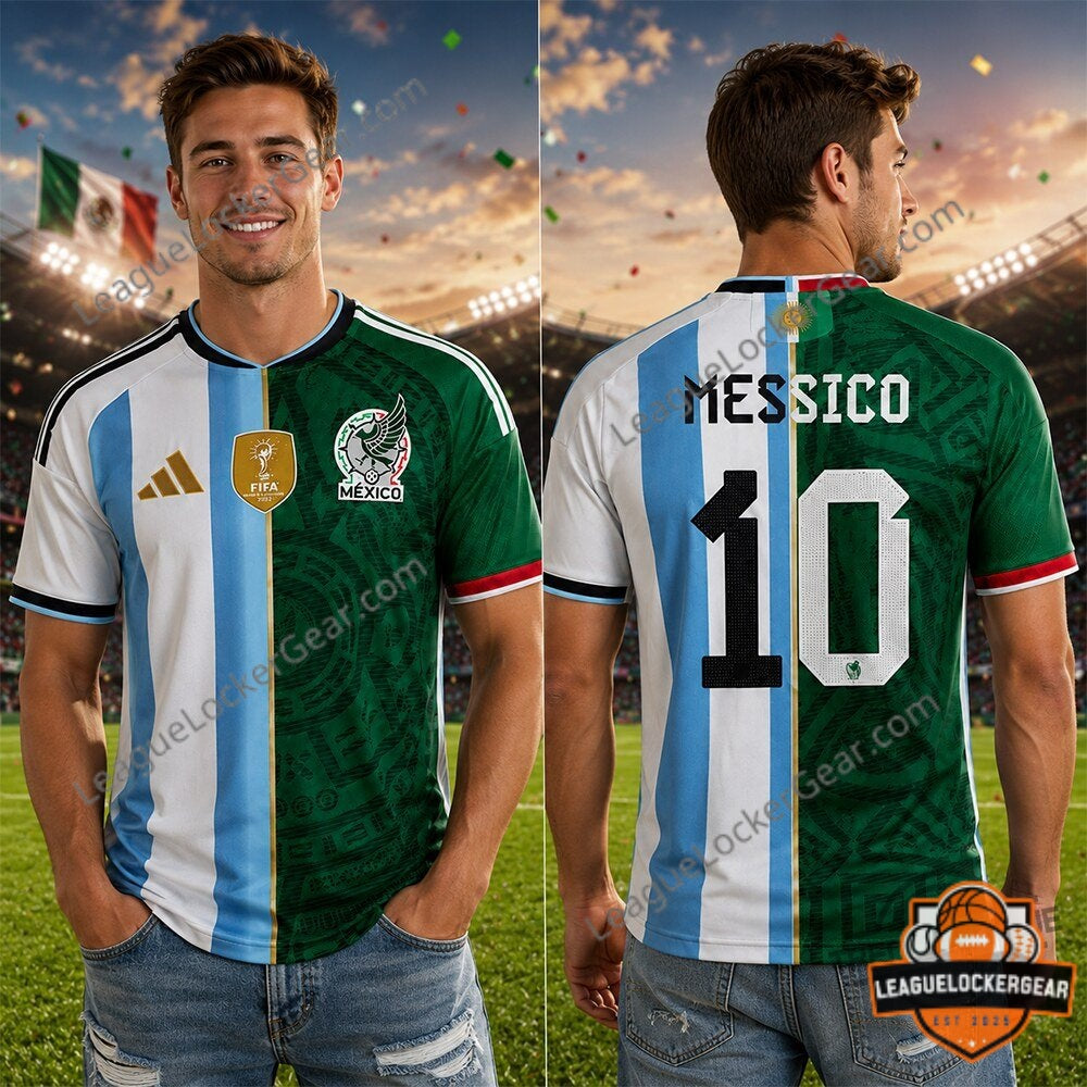 Argentina Mexico Messico Soccer Jersey - LeagueLockerGear