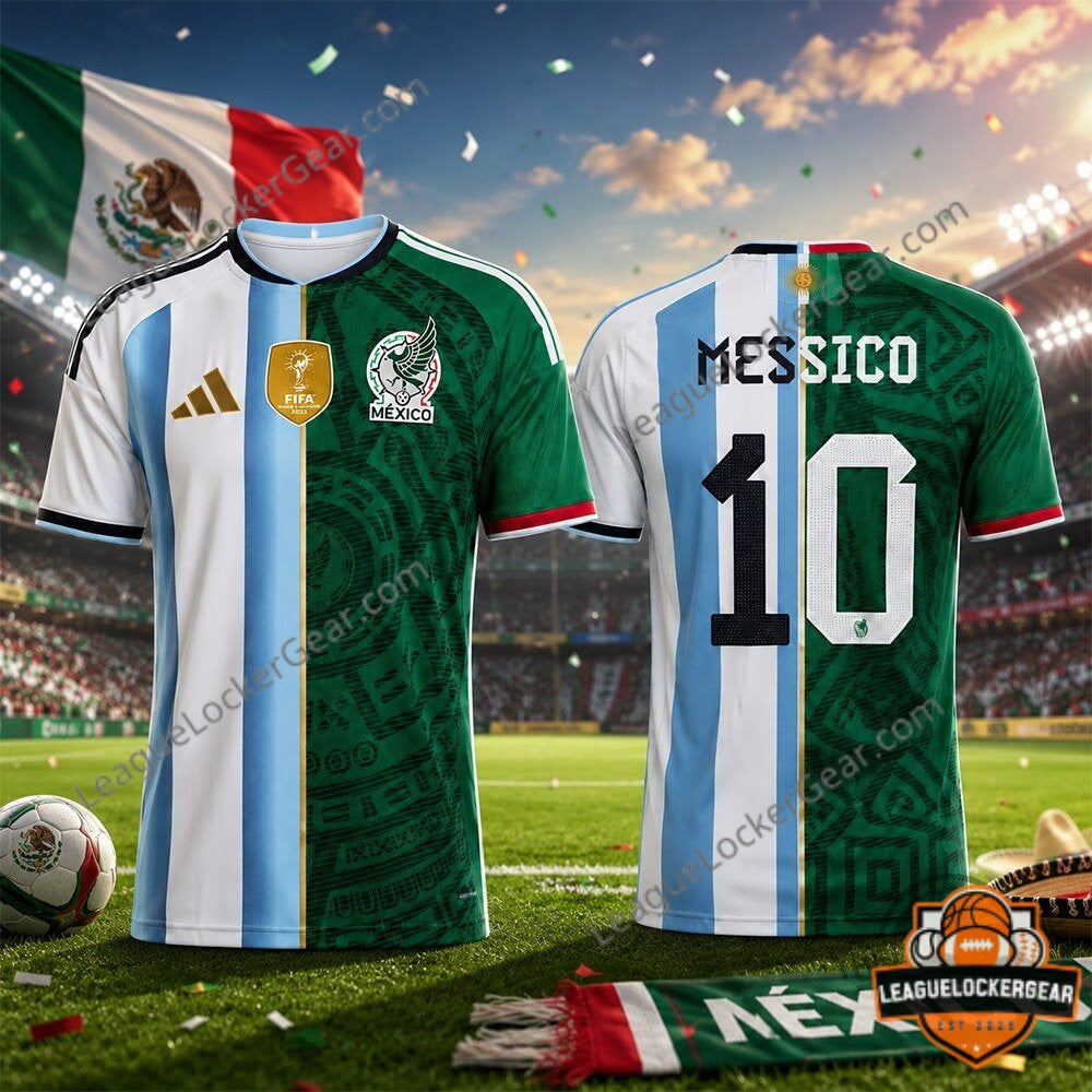 Argentina Mexico Messico Soccer Jersey - LeagueLockerGear