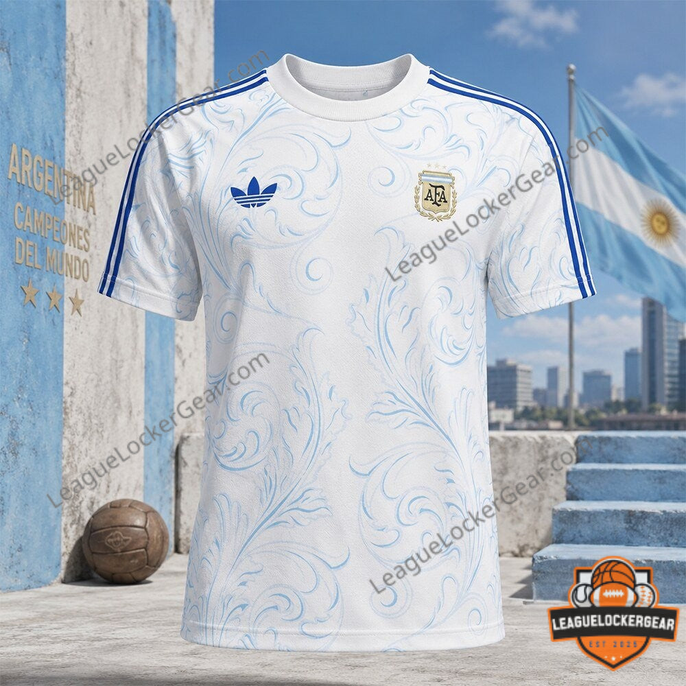 Argentina Messi 2026 World Cup Pre-Match Adidas White Jersey - LeagueLockerGear