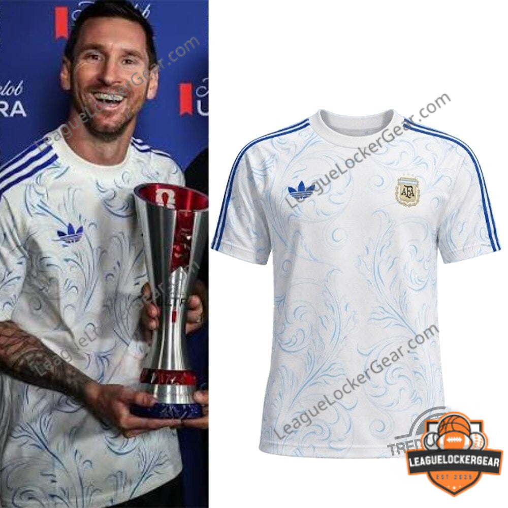 Argentina Messi 2026 World Cup Pre-Match Adidas White Jersey - LeagueLockerGear