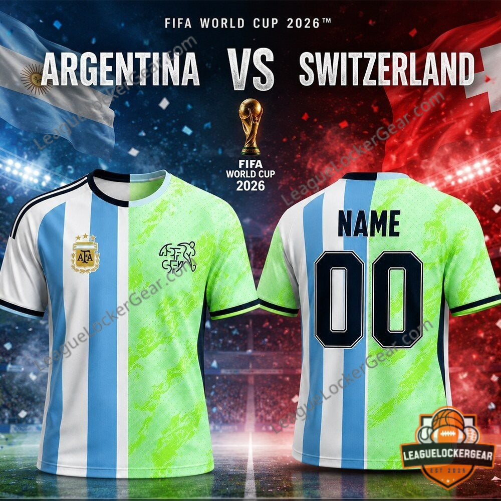Argentina vs Switzerland FIFA World Cup 2026 Football Jersey - LeagueLockerGear