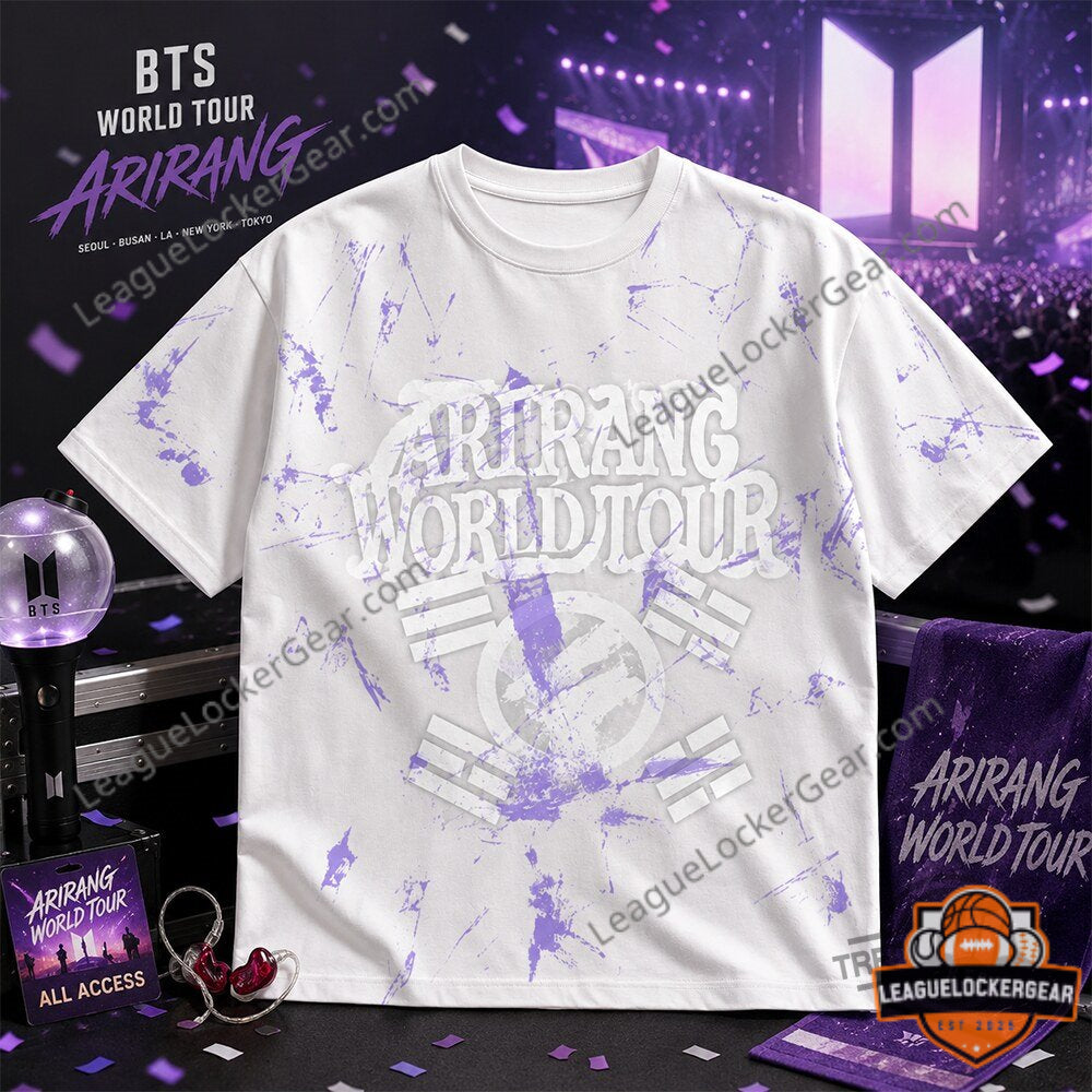 BTS Jin Arirang World Tour 2026 White Shirt - LeagueLockerGear