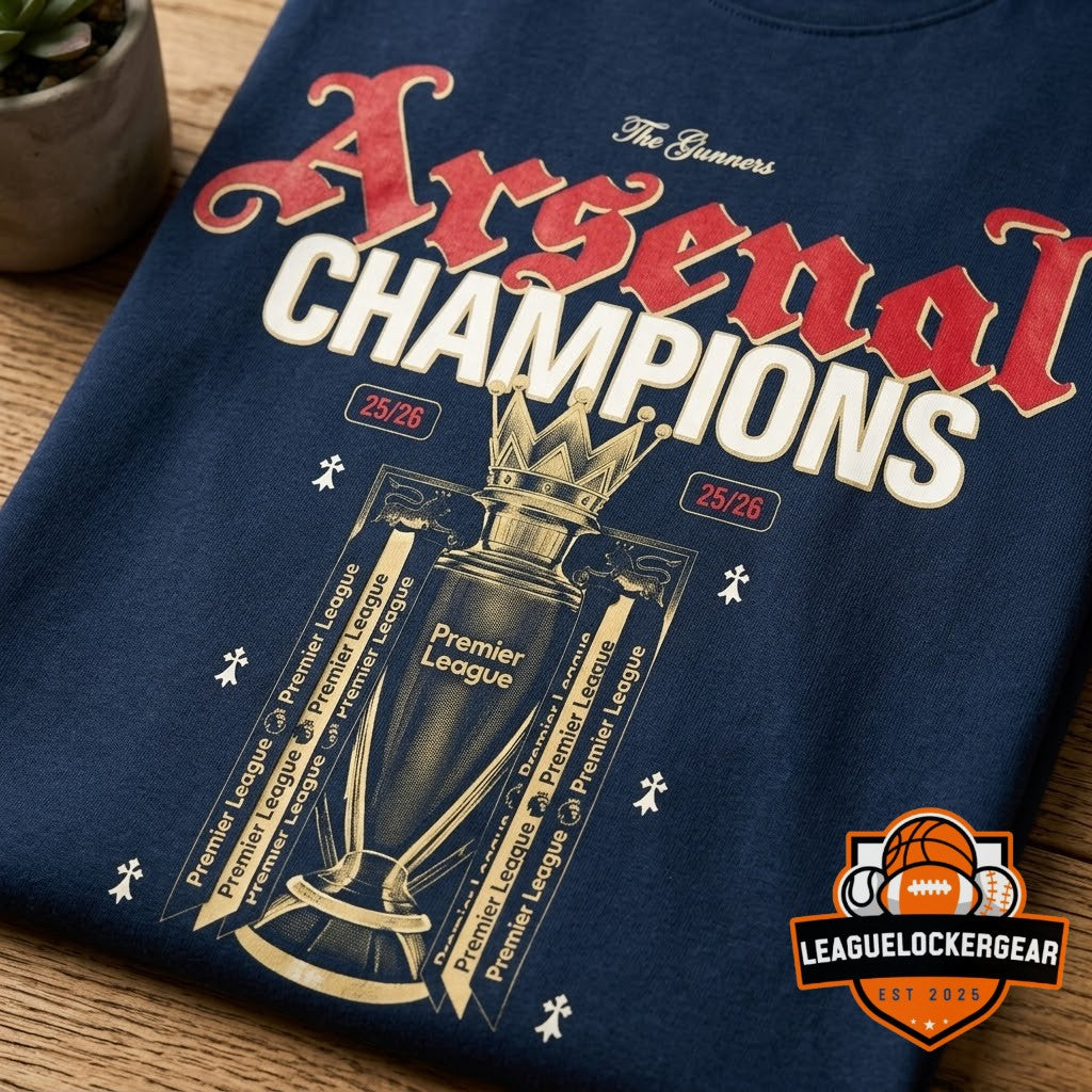 Arsenal F.C. 25/26 Premier League Champions T-Shirt - LeagueLockerGear