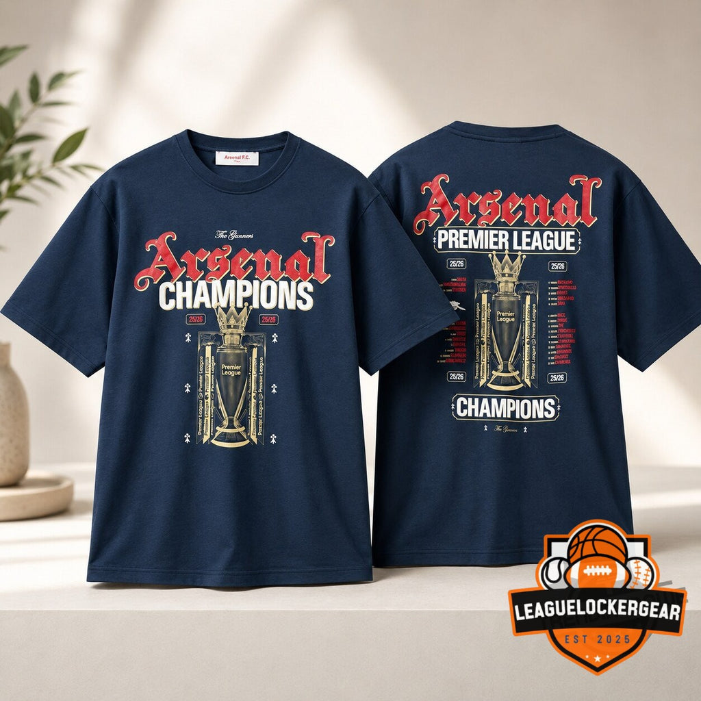 Arsenal F.C. 25/26 Premier League Champions T-Shirt - LeagueLockerGear