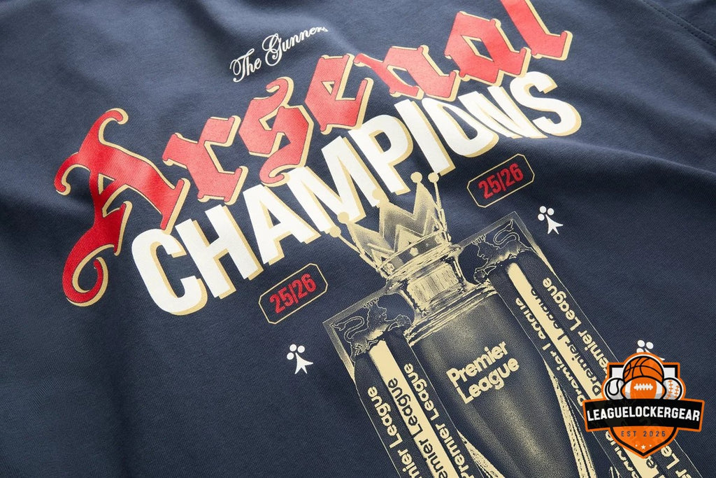 Arsenal Football Club 2025-2026 Premier League Champions T-Shirt - LeagueLockerGear