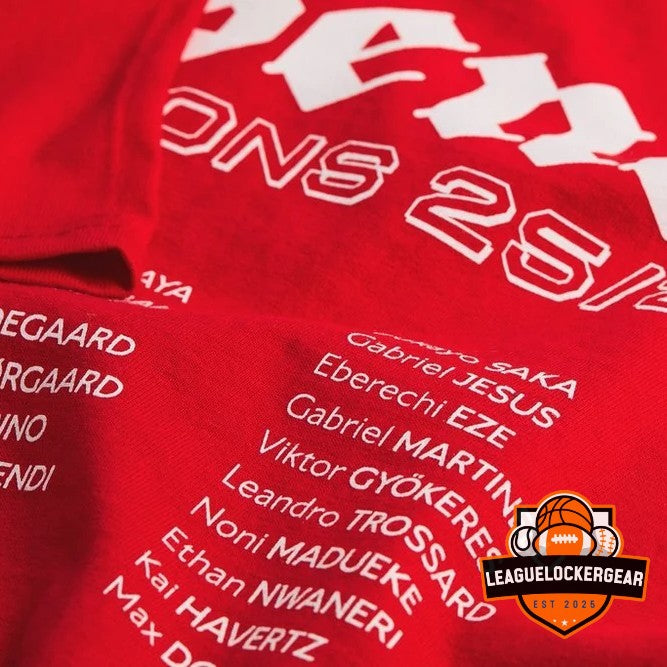 Arsenal Football Club Champions 25/26 T-Shirt - LeagueLockerGear