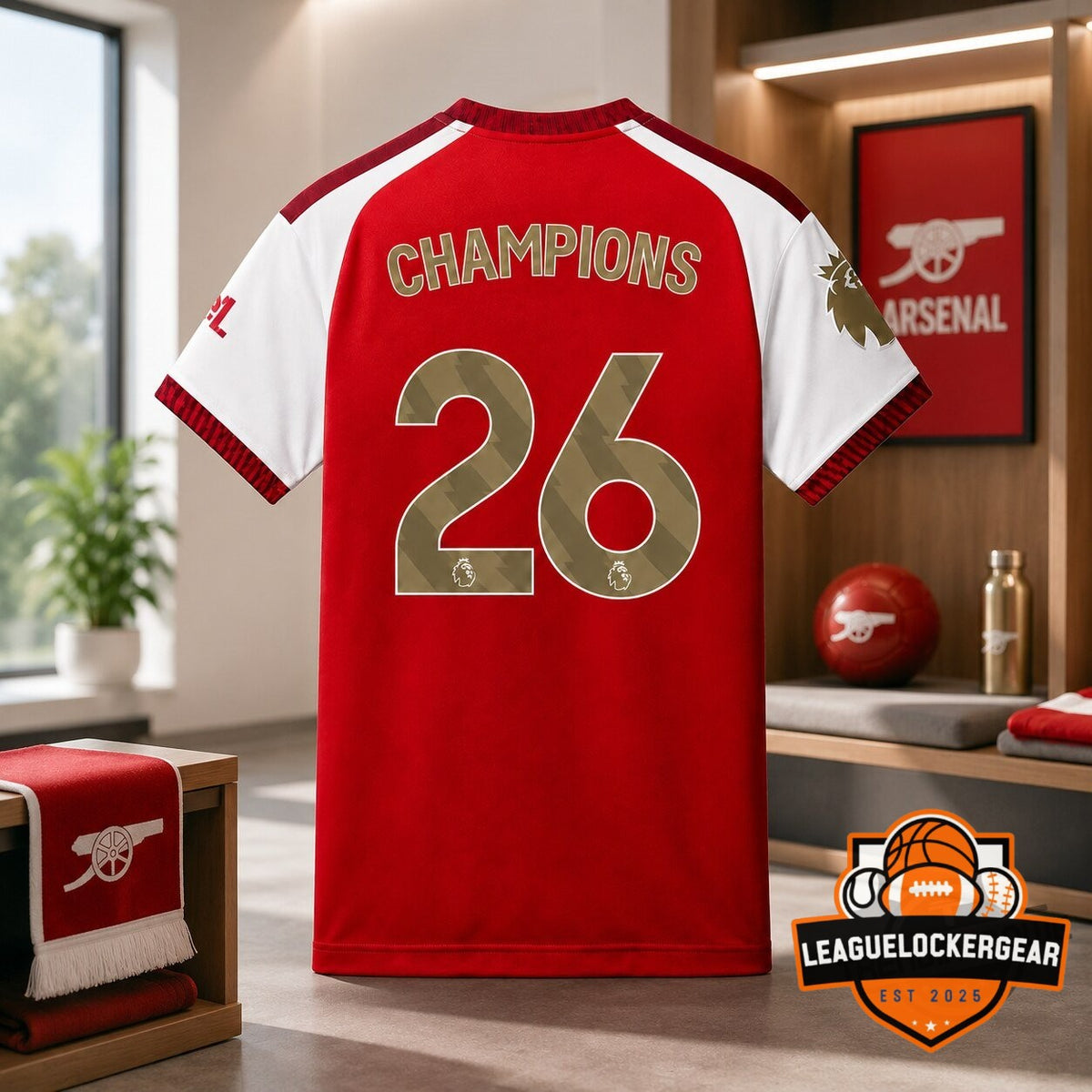 Arsenal Football Club Champions 26 Football Jersey - LeagueLockerGear