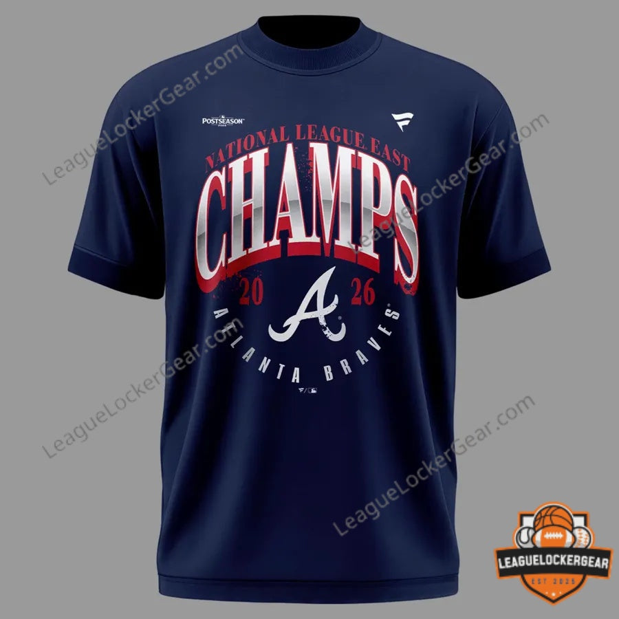 Atlanta Braves 2026 National League East Champions T-Shirt